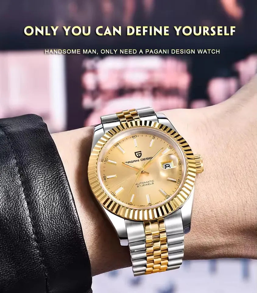 PAGANI DESIGN 2026 DateJust Luxury Men's Mechanical Watch PD-1645