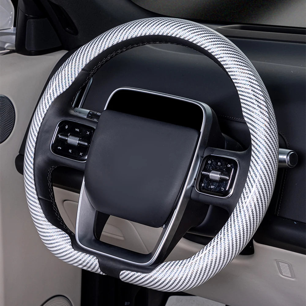 Universal Non-Slip Breathable Steering Wheel Cover 36-38cm