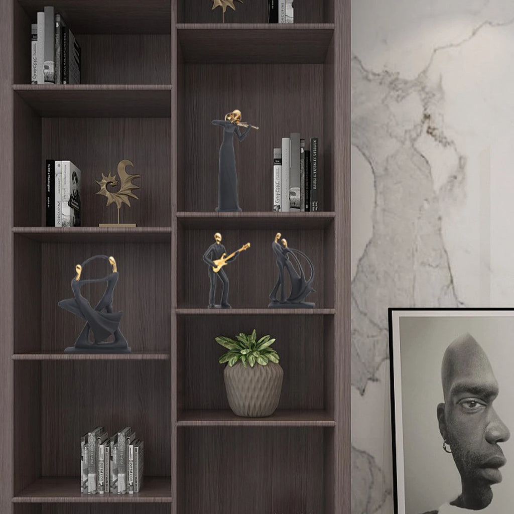 Scandinavian Abstract Dancer Sculpture - Modern Home Decor