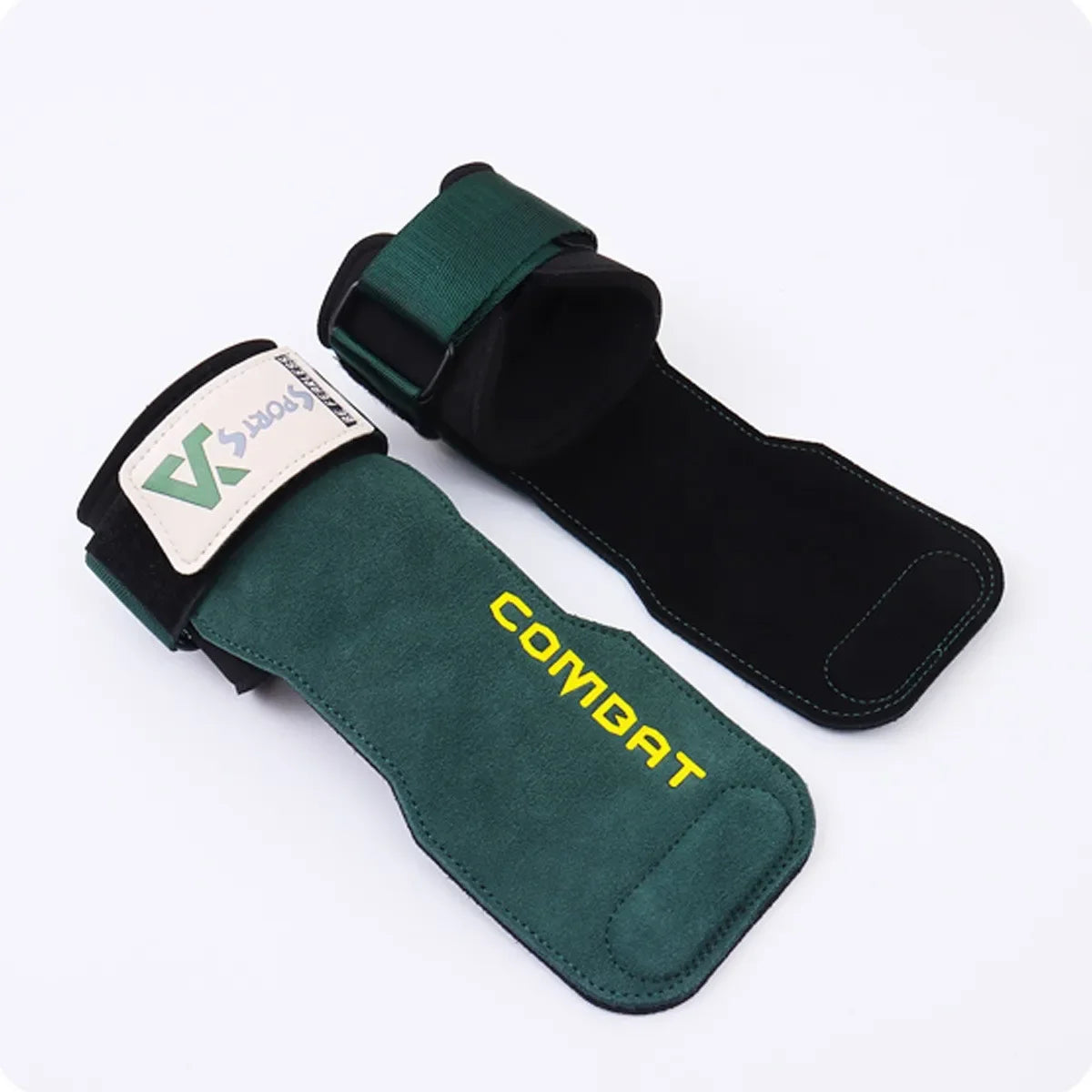 Professional Cowhide Gym Grips - Anti-Skid Weightlifting Pads