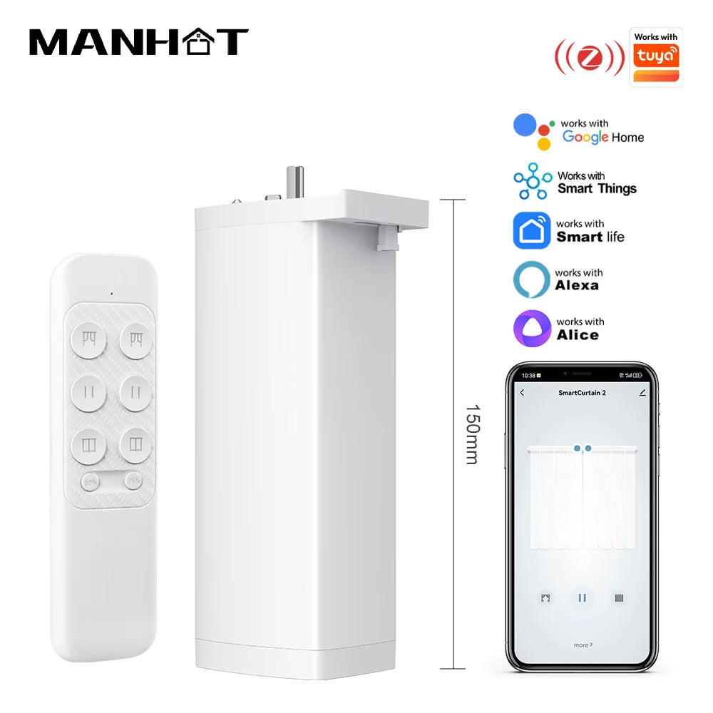 Silent Tuya Smart Curtain Motor | Automated Window Blinds