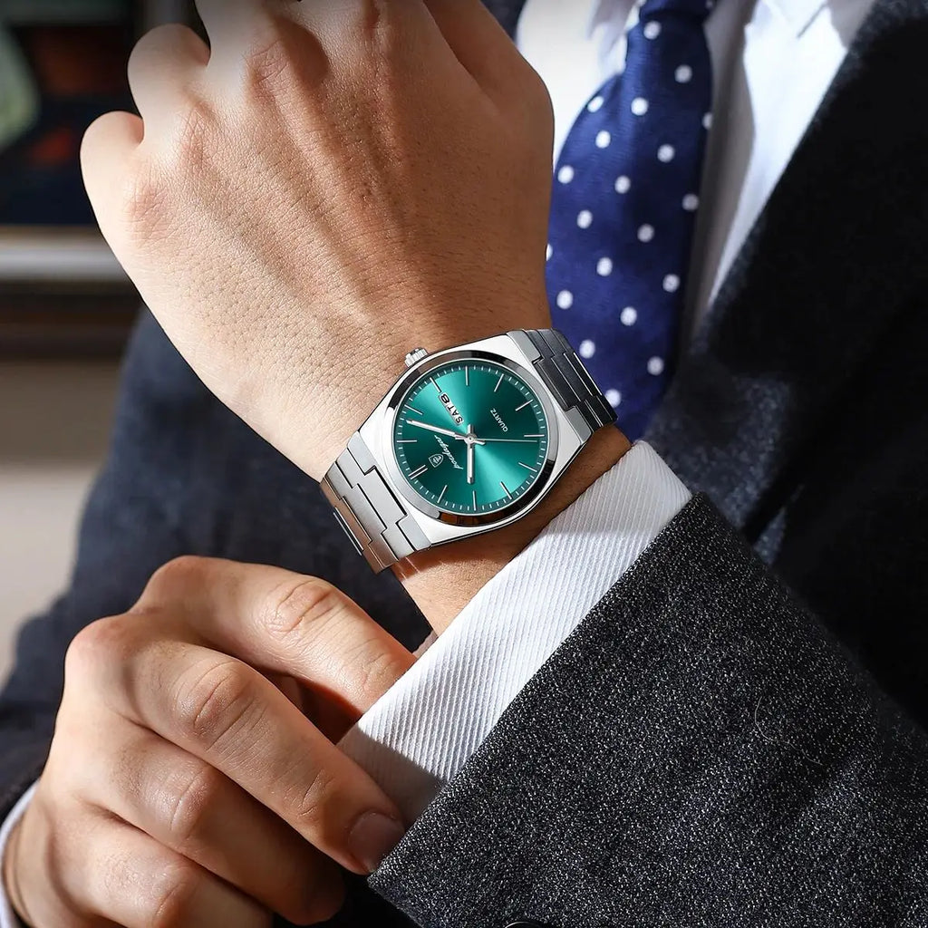 POEDAGAR Luxury Men's Quartz Watch - Waterproof, Luminous, Date & Week