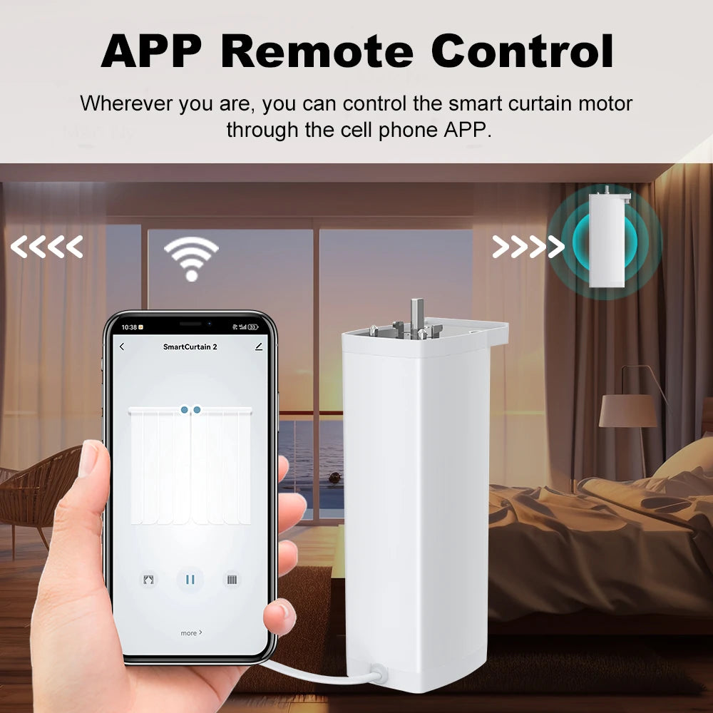 Silent Tuya Smart Curtain Motor | Automated Window Blinds