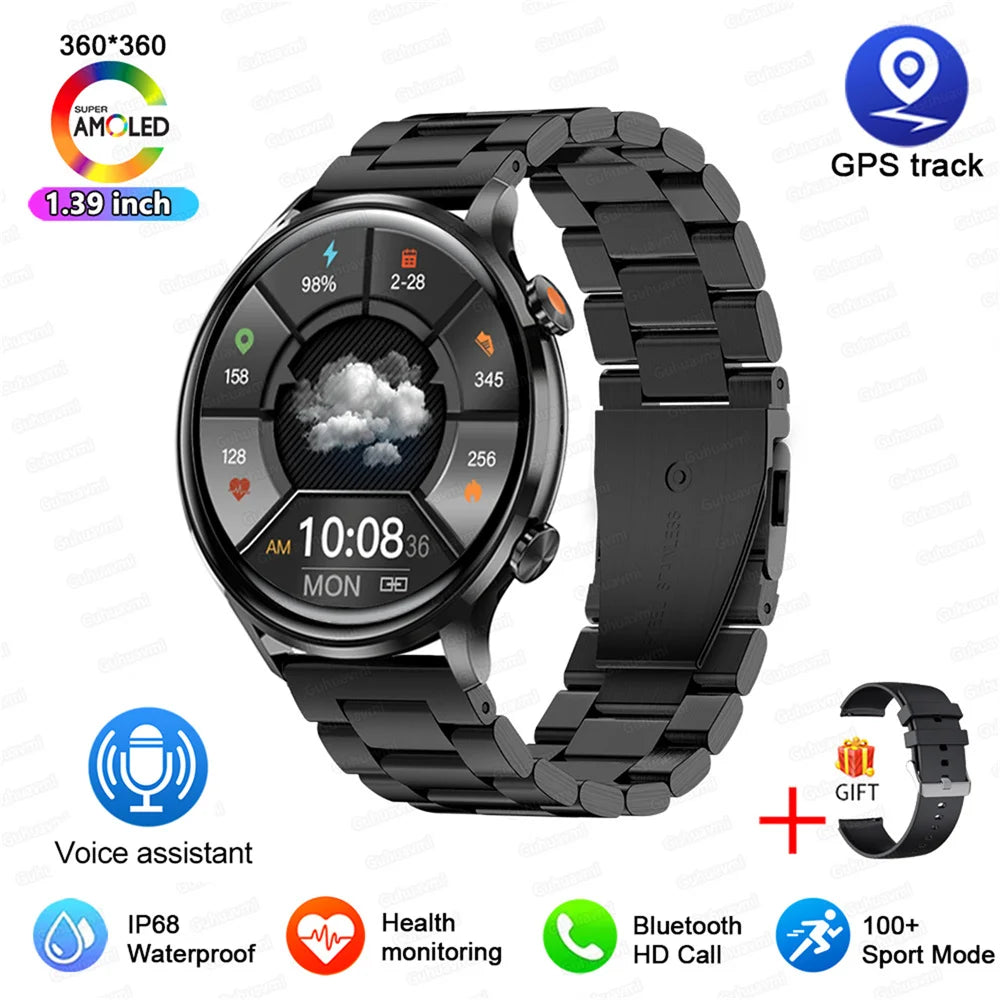 Vabena 2026 Smartwatch for Women & Men | AMOLED, GPS, IP68