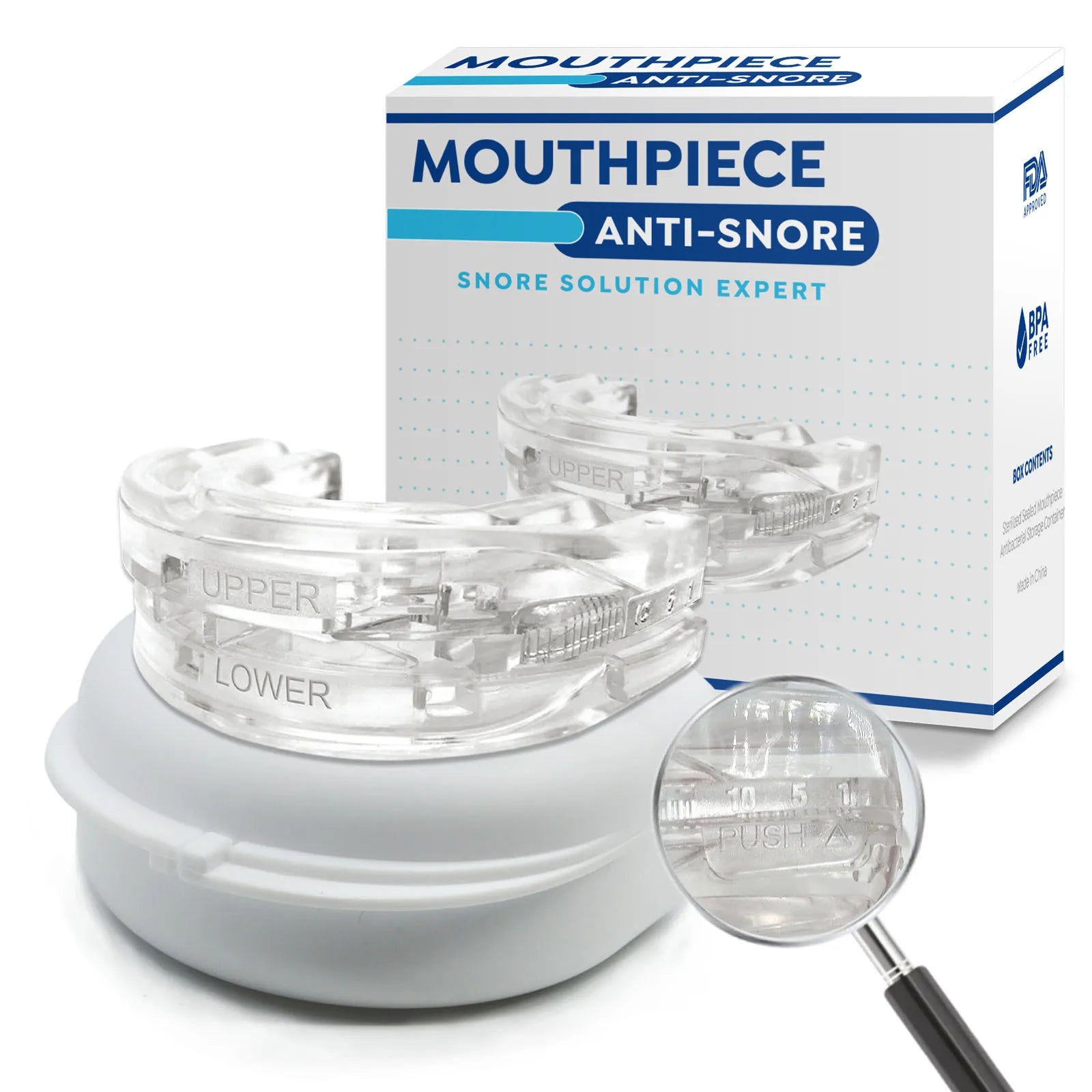 Silicone Anti-Snore Mouthpiece - Bruxism & Apnea Relief