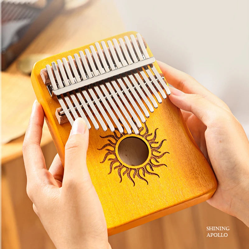 Hluru 17/21 Keys Kalimba Finger Piano - Musical Instrument for Beginners