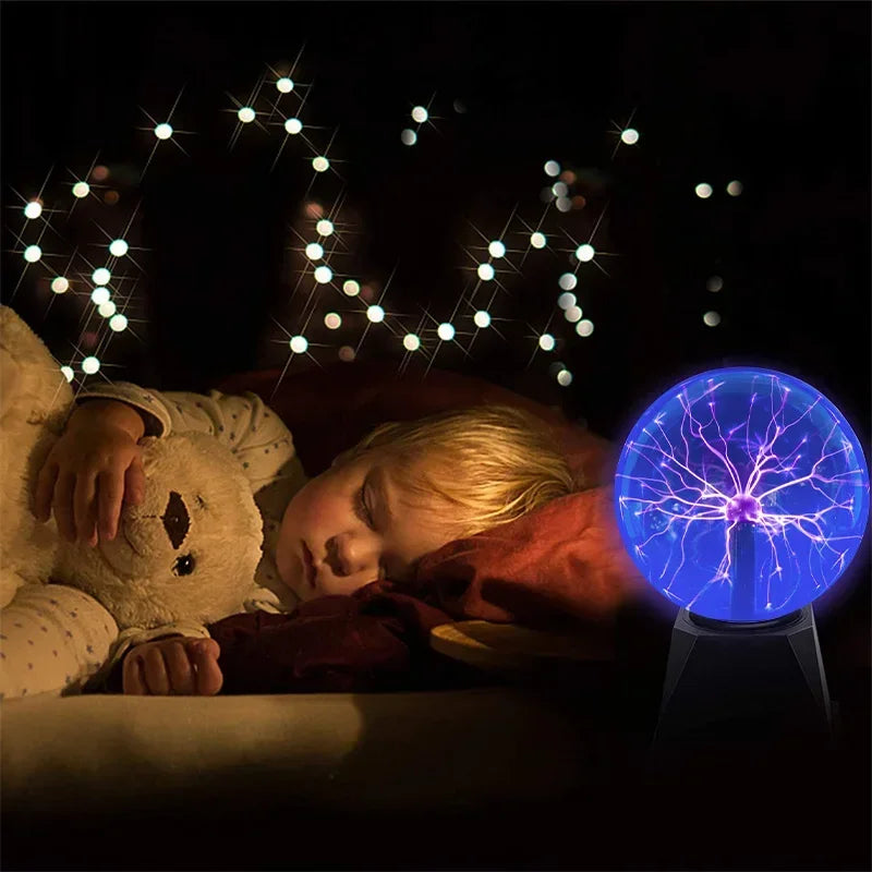 8 Inch Sound Control Plasma Ball Lamp - LED Touch Night Light