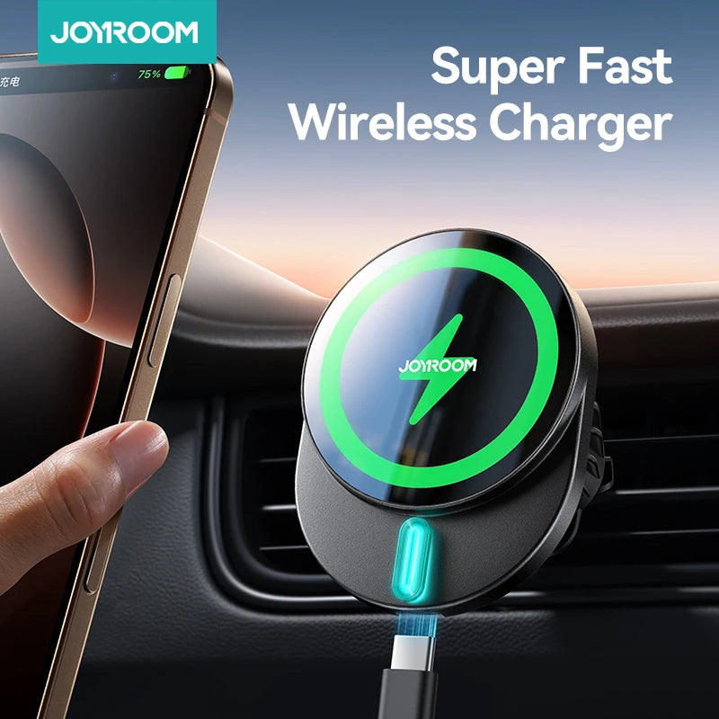 Joyroom 15W Magnetic Wireless Car Charger Mount for iPhone 16/15/14/13 Series