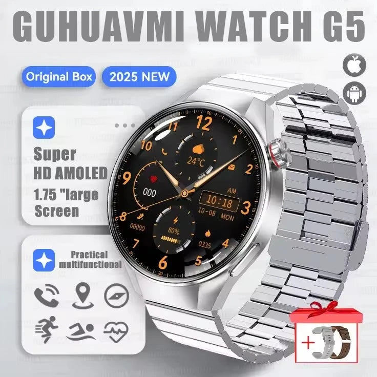 G5 PLUS Smartwatch | 1.75" HD AMOLED, GPS & Fitness Tracker