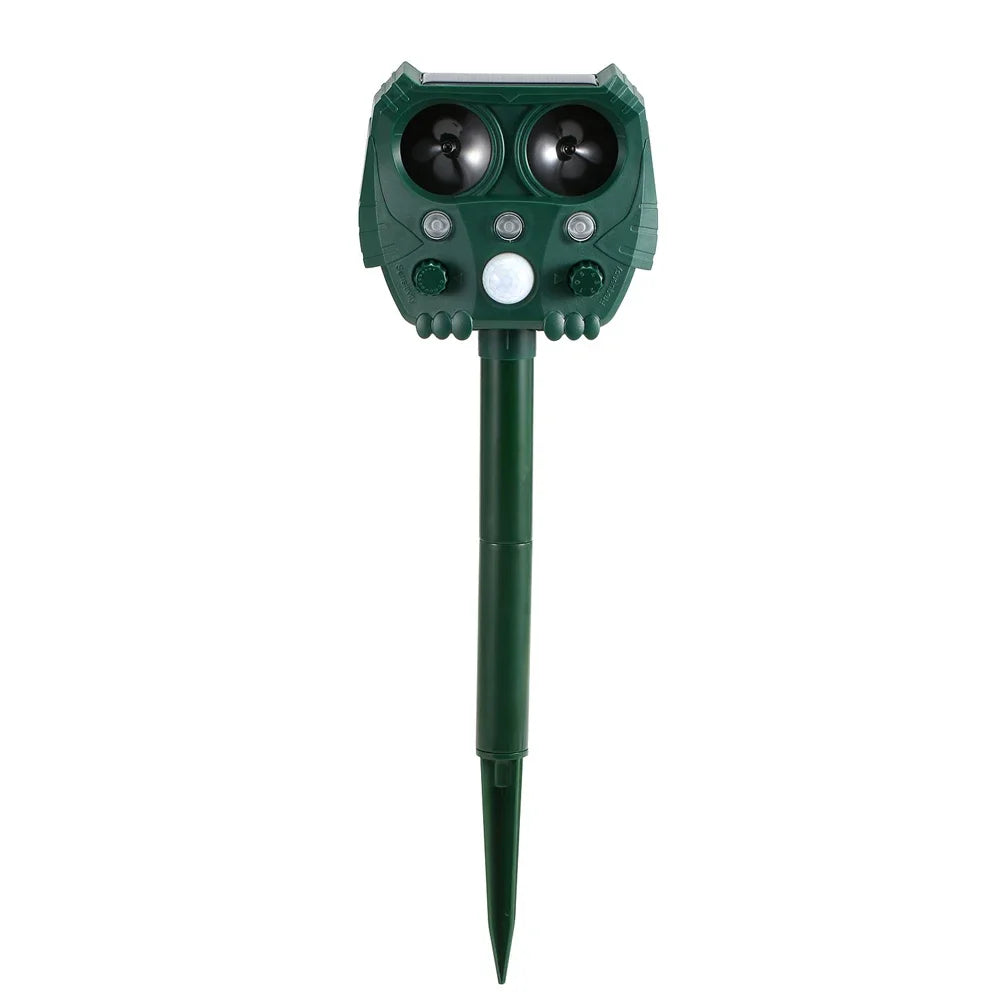Solar Powered Ultrasonic Animal Repeller | Garden & Yard Deterrent