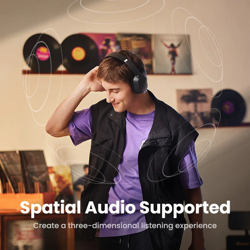 Choice Wireless Bluetooth Headphones with 43dB ANC, Hi-Res LDAC & 75H Spatial Audio