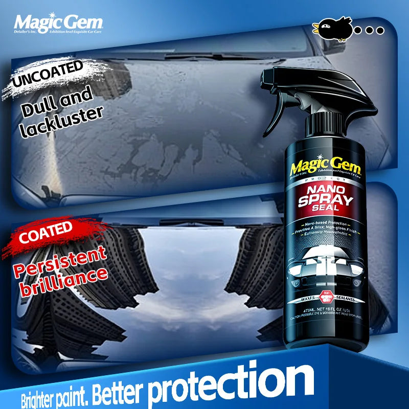 Magic Gem Car Ceramic Nano Coating - Hydrophobic Paint Protection & Polish