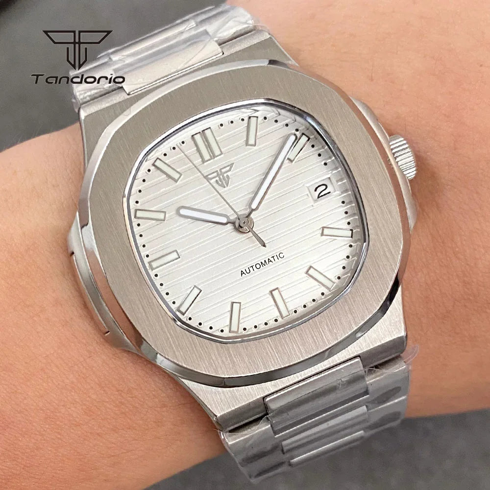 Tandorio Square Automatic Watch - Sapphire, Lume, NH35