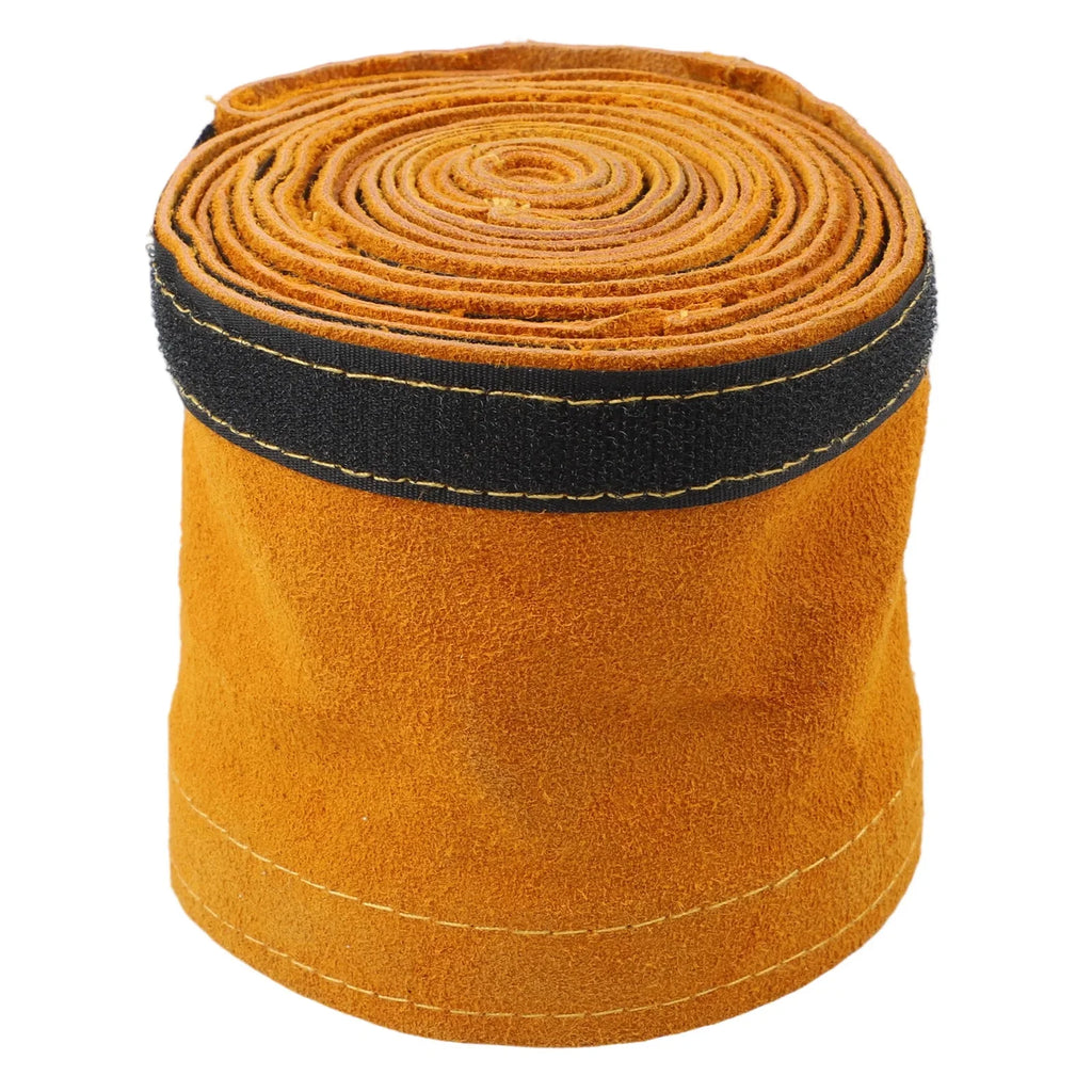 Flame Retardant Leather Welding Cable Sleeve 3.5m - TIG, MIG, Plasma Torch Protection