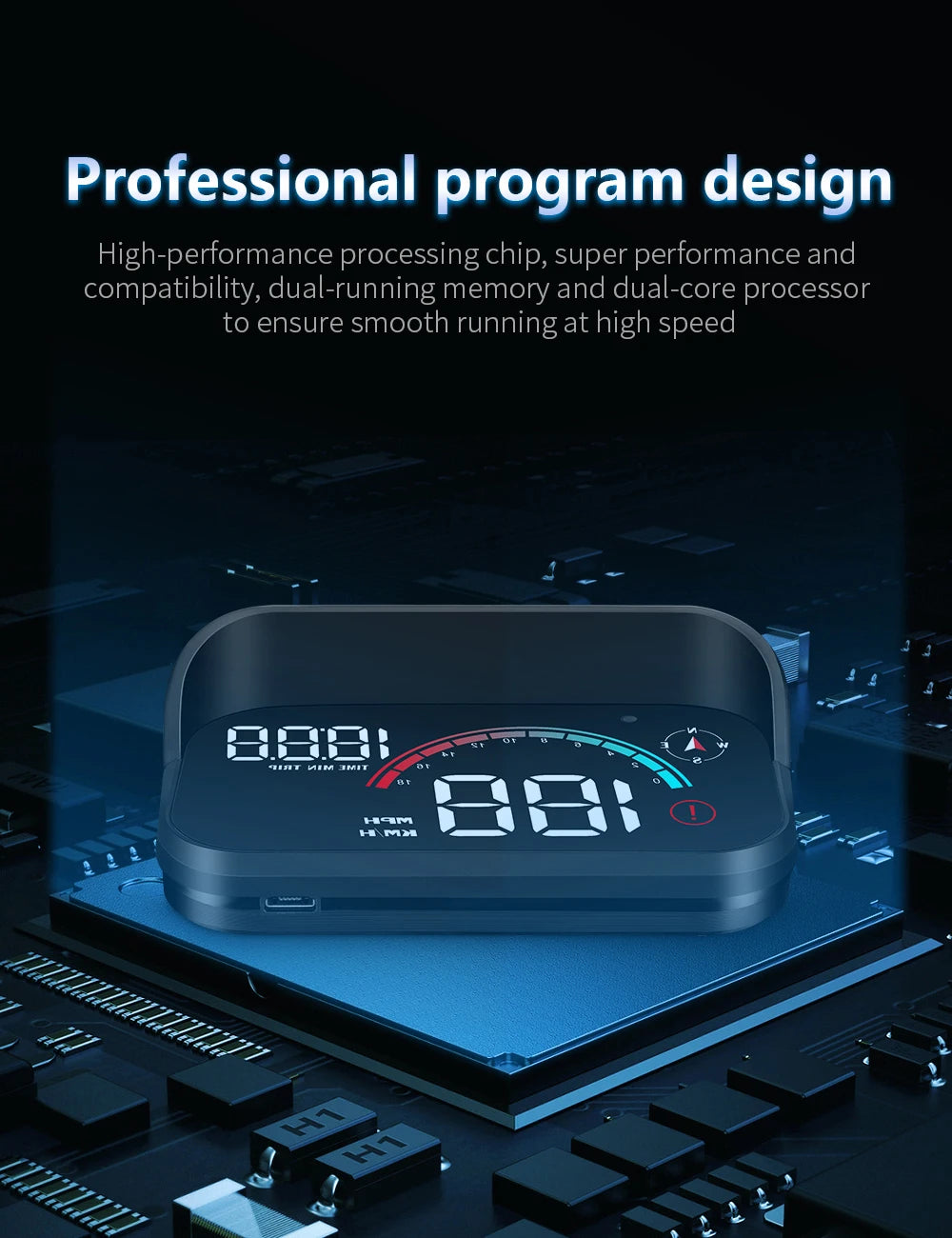 M22 Car HUD Head Up Display | Universal GPS Speedometer Projector
