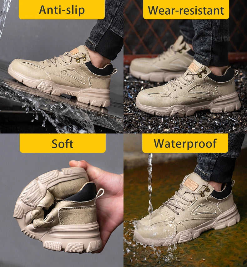 TANRDON Tactical Steel Toe Boots - Ultimate Safety & Comfort