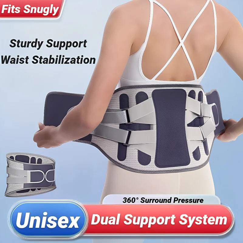 Back Brace Support Belt for Lower Back Pain Relief | Adjustable Lumbar Waist Support