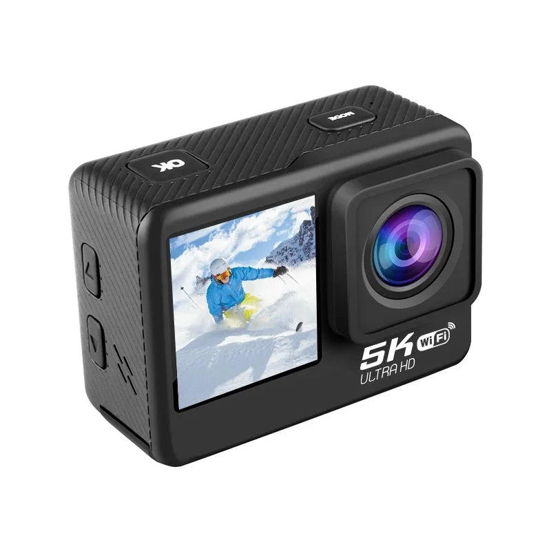 Sony IMX576 5K 4K 60FPS Waterproof 48MP Wi-Fi Action Camera for Adventure