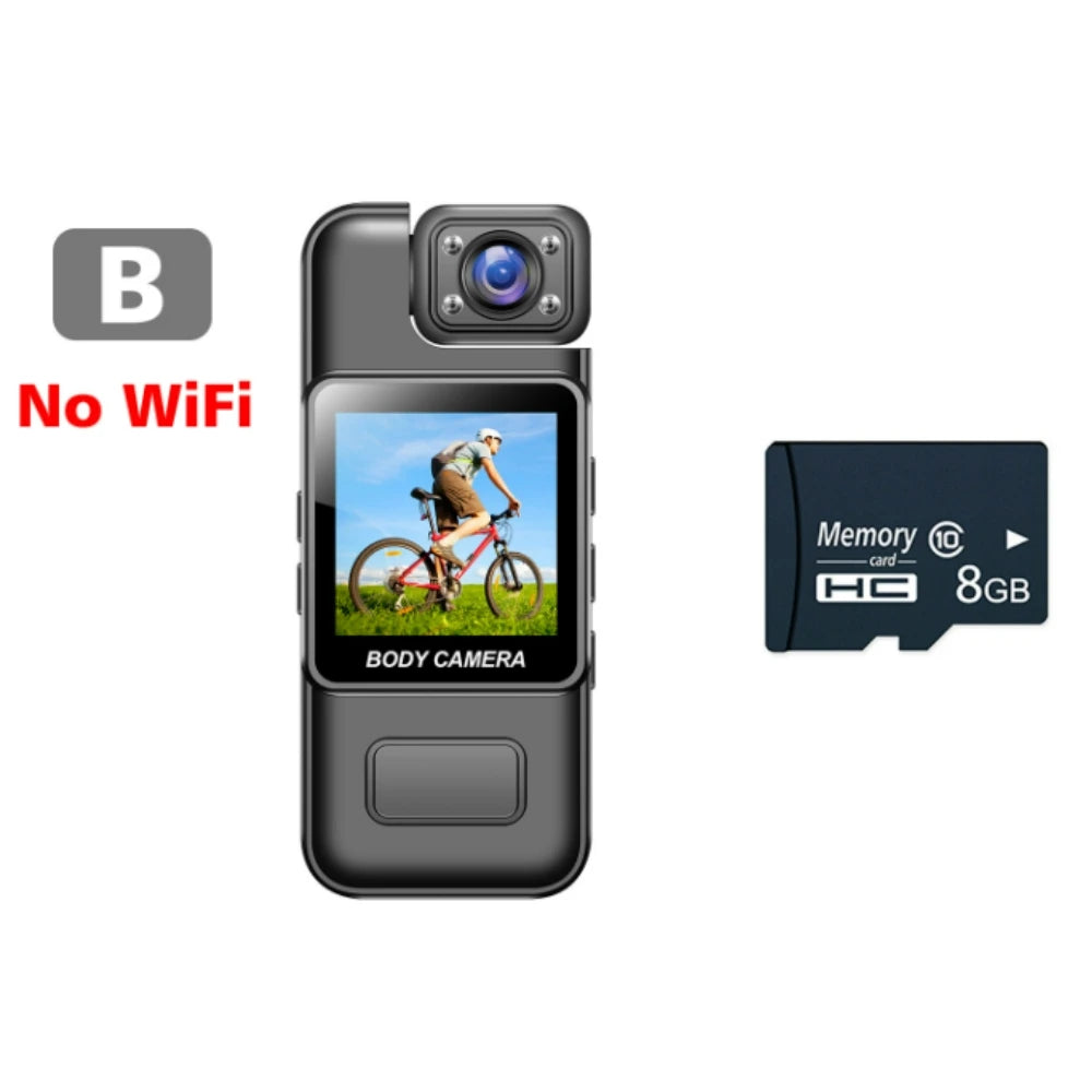 Mini 4K HD WiFi Body Camera | Wearable Security Recorder