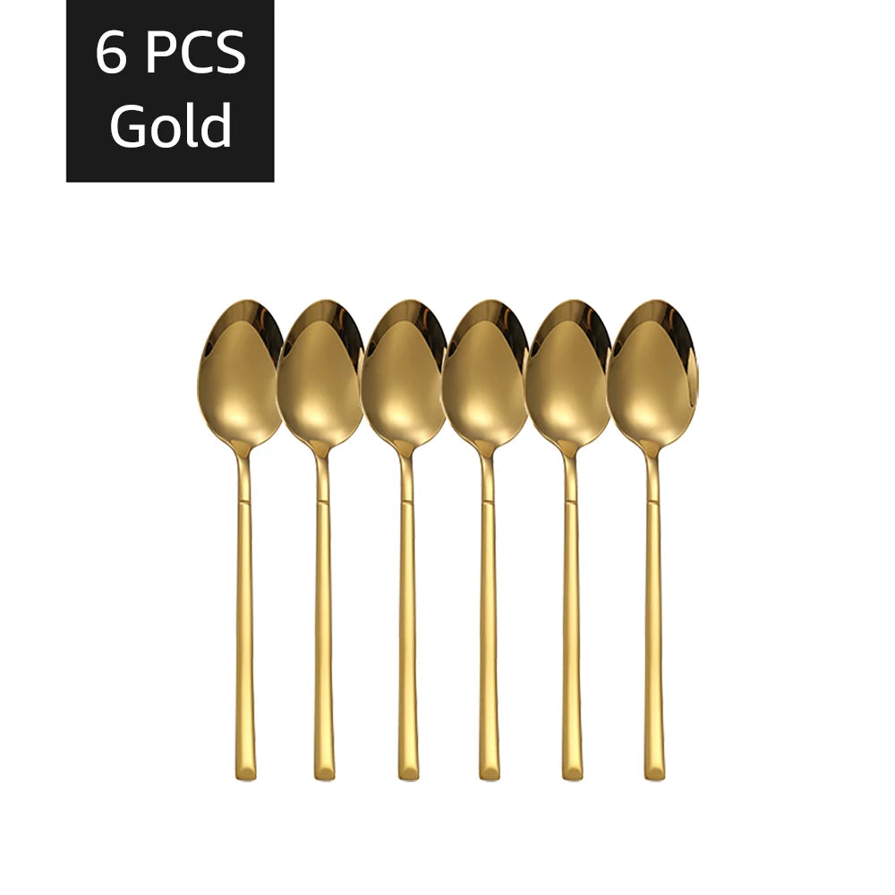 Luxury Gold Cutlery Set - 30-Piece Stainless Steel Dining