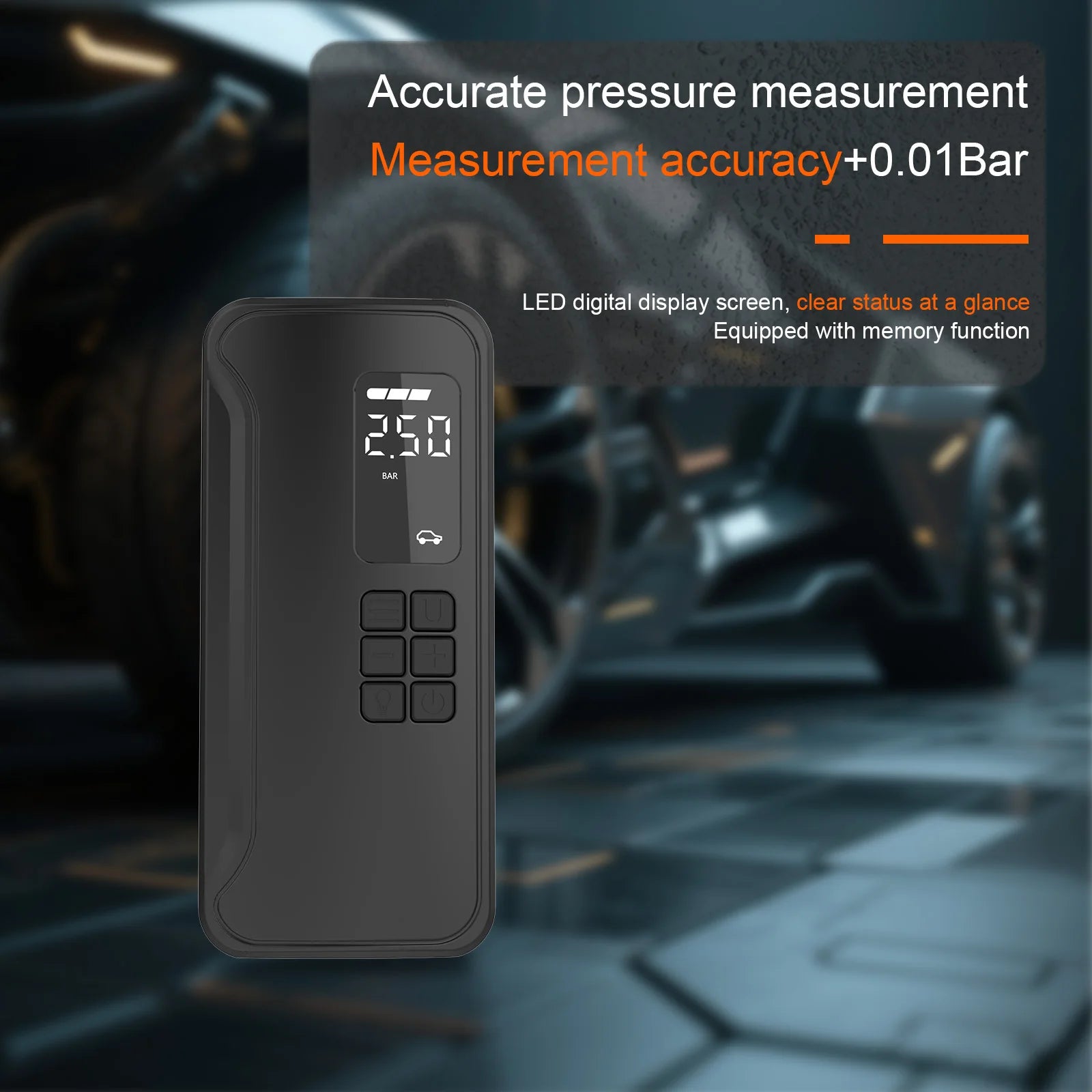 Portable Wireless 150psi Tire Inflator with Digital Display