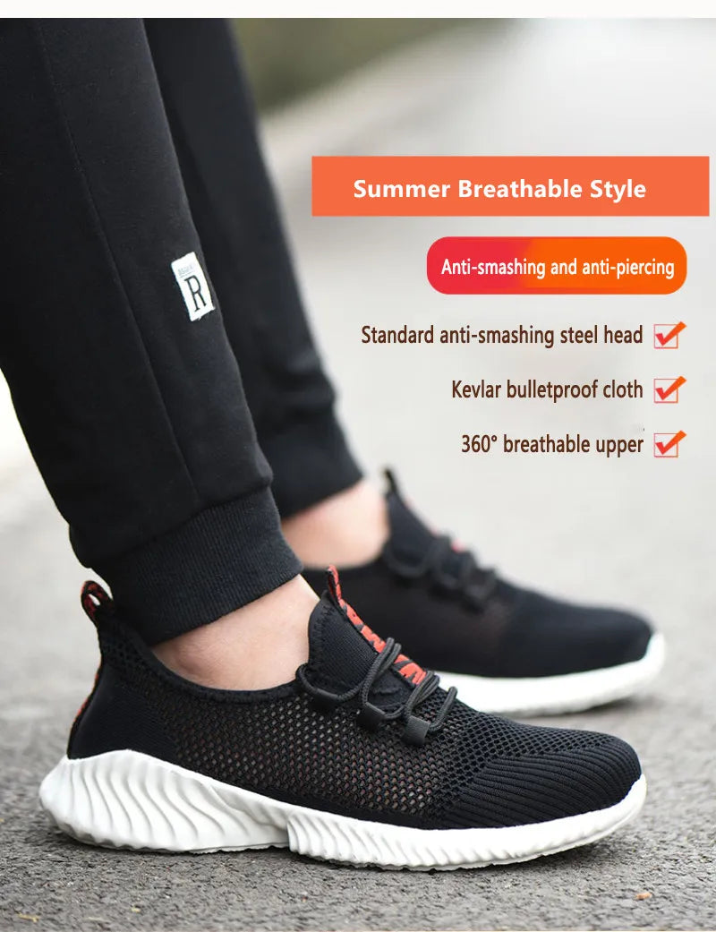 Iairay Lightweight Hyper-Breathable Summer Work Shoes