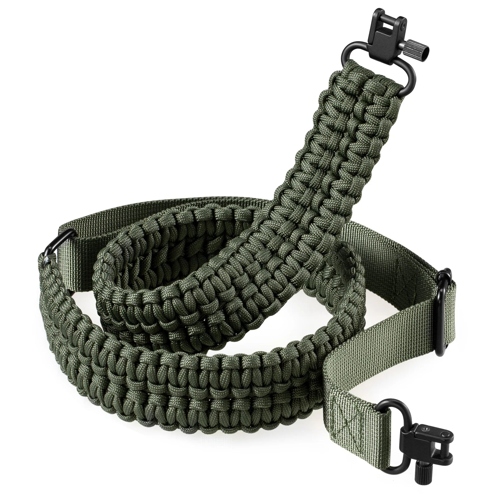 Two-Point Paracord Sling with Swivel - Non-Slip & Adjustable Gear Carrier