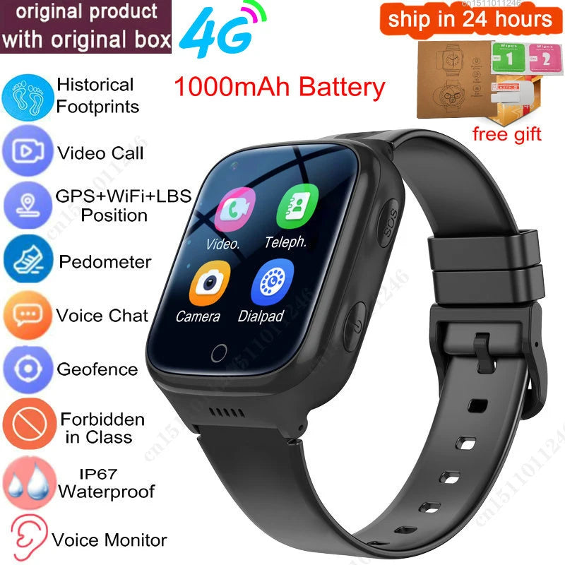 KGG 4G Kids Smartwatch: GPS Tracker, Video Call & SOS Phone
