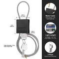 BOZZYS Adjustable Cable Lockout Padlock - Industrial Safety Lock