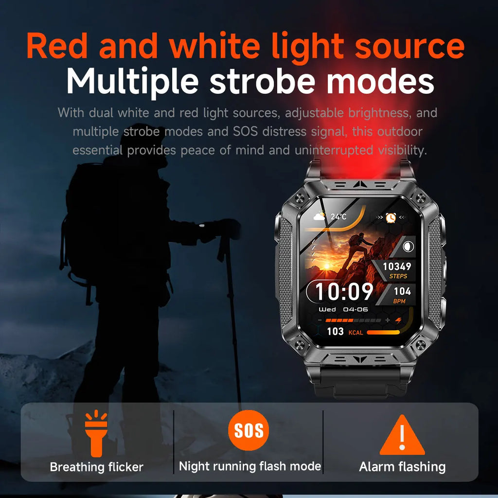 Apex Outdoor Smartwatch | GPS, Flashlight, AMOLED, 10ATM - Your Ultimate Adventure Companion