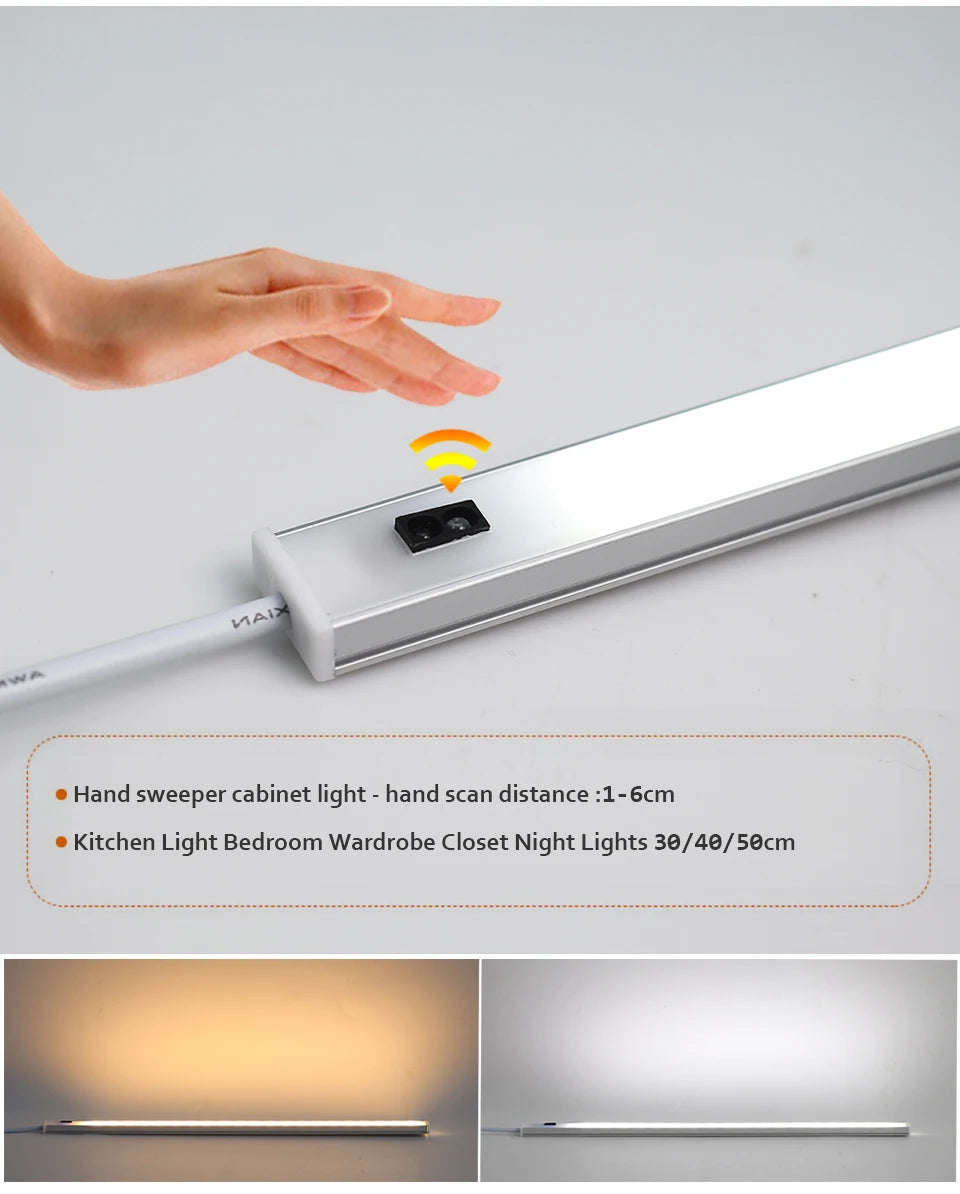 PARKSON LED Under Cabinet Lights - Motion Sensor Kitchen Lighting