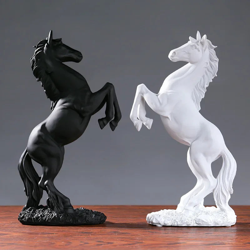 Nordic Abstract Horse Sculpture - Modern Resin Home Decor