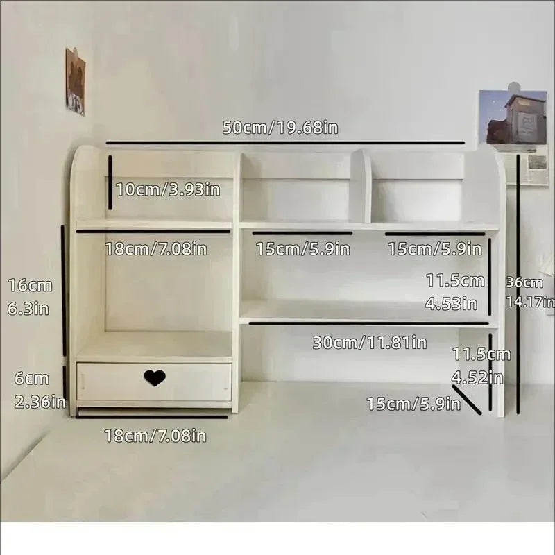 Double-Layer Desktop Organizer Rack - Stationery & Cosmetics Storage