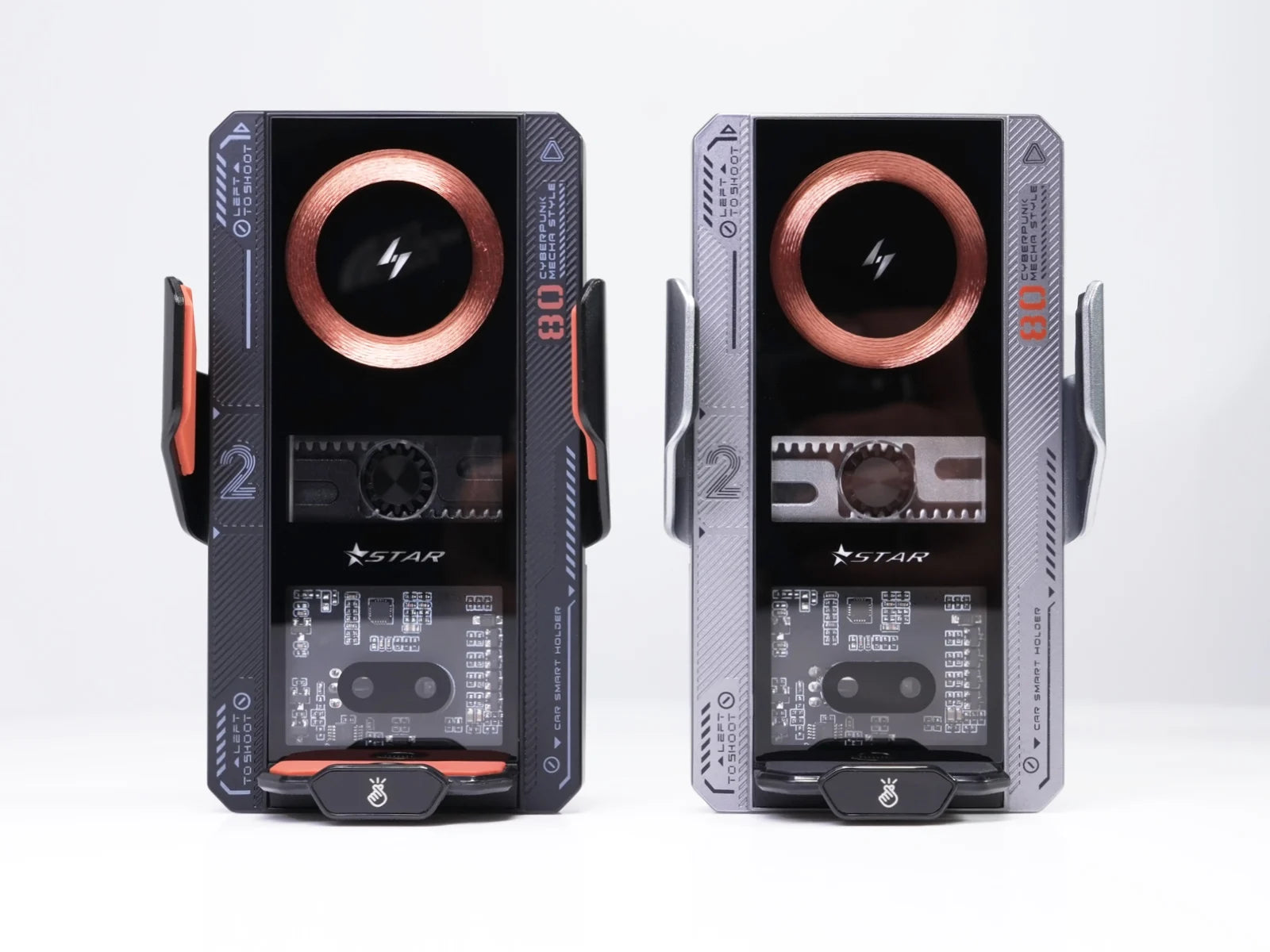 Smart Sensing Car Phone Mount | 15W Wireless & 66W Fast Charging Auto Clamping Holder
