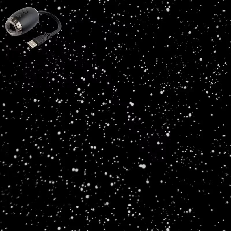 USB Car Star Projector Light | LED Interior Ambient Galaxy Lighting