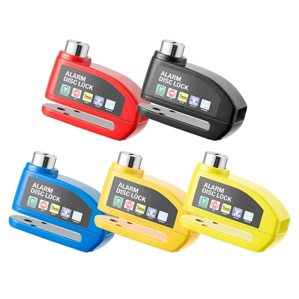 Motorcycle & Bicycle Anti-Theft Disc Brake Alarm Lock - Aluminum Alloy Safety