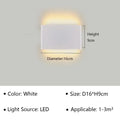 Modern LED Wall Lamp Sconce - Indoor Lighting Fixture for Bedside, Living Room, Stairs, Bathroom & Home Decor