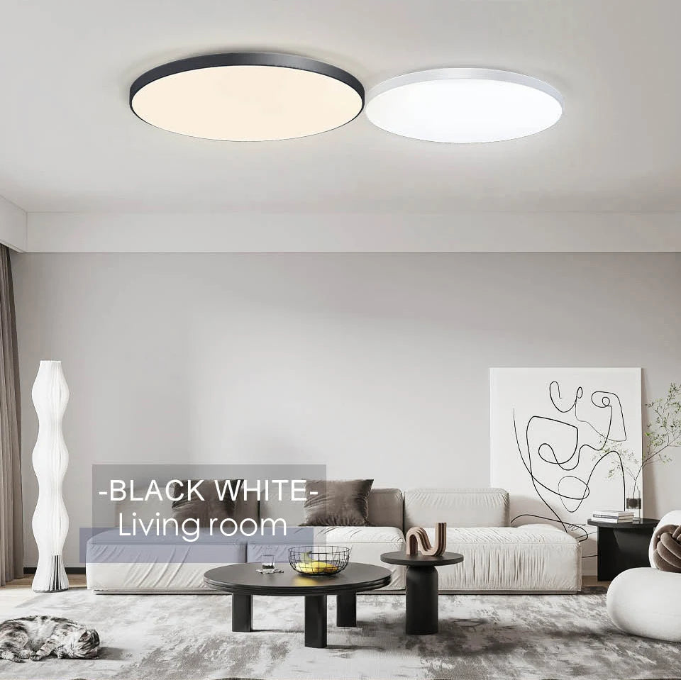 MARPOU Large LED Ceiling Lamp - Modern Bright Illumination for Bedroom