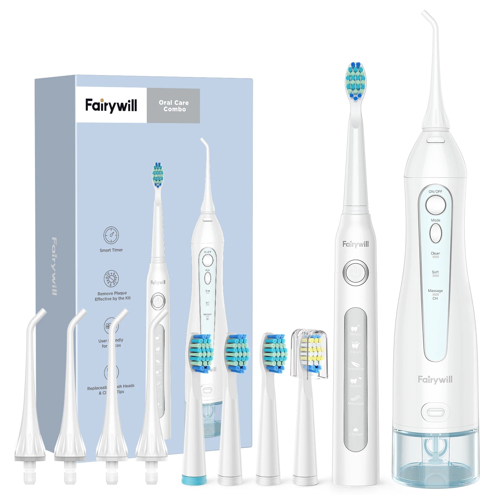 Fairywill Portable Cordless USB Water Flosser for Dental Care