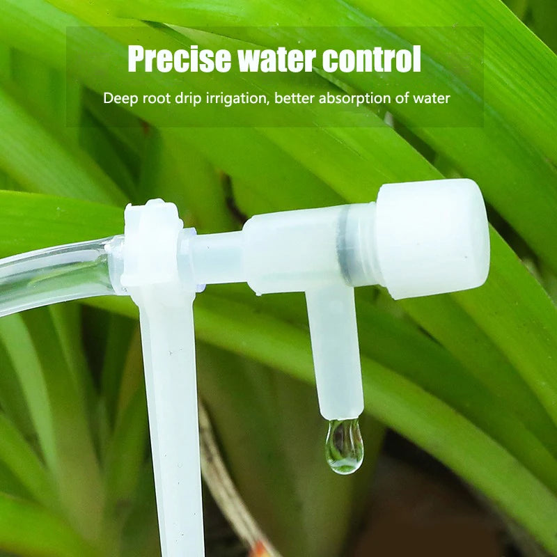 Garden Drip Irrigation Kit with Regulating Valve - Potted Plants & Greenhouse Watering System