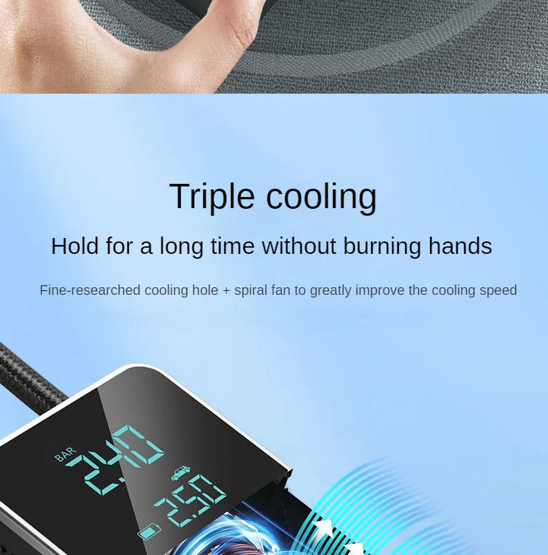 Portable Wireless 150psi Tire Inflator with Digital Display