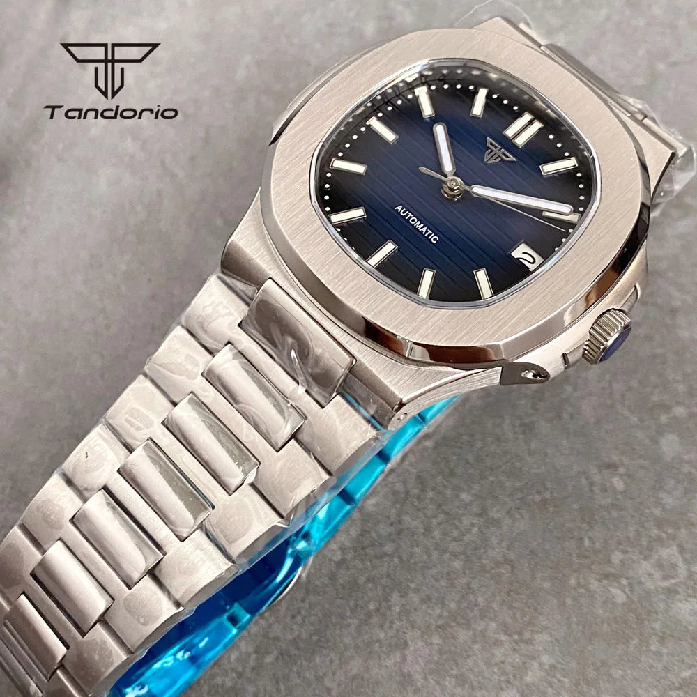 Tandorio Square Automatic Watch - Sapphire, Lume, NH35