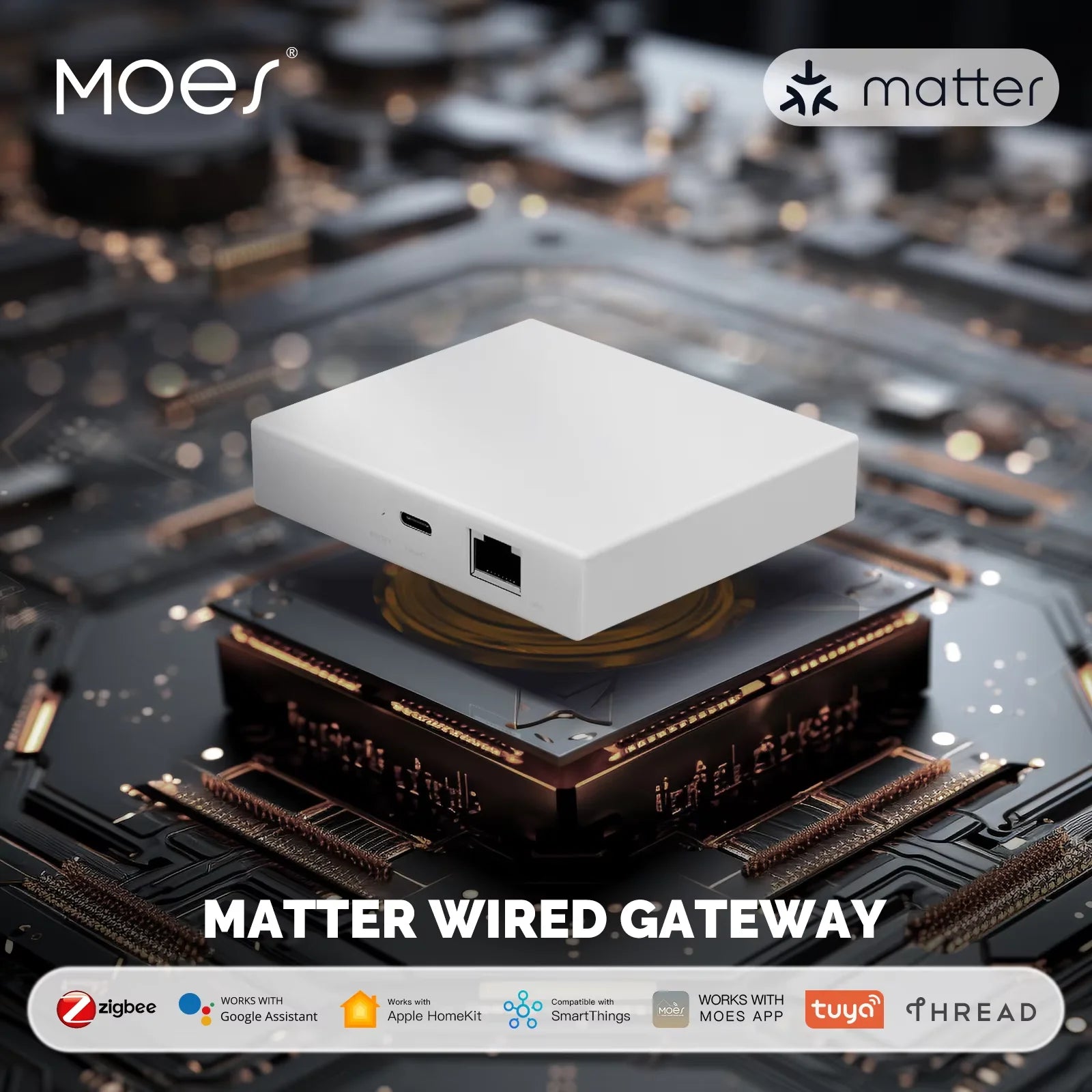 MOES Matter & Zigbee Hub | Smart Home Gateway for Seamless Connectivity