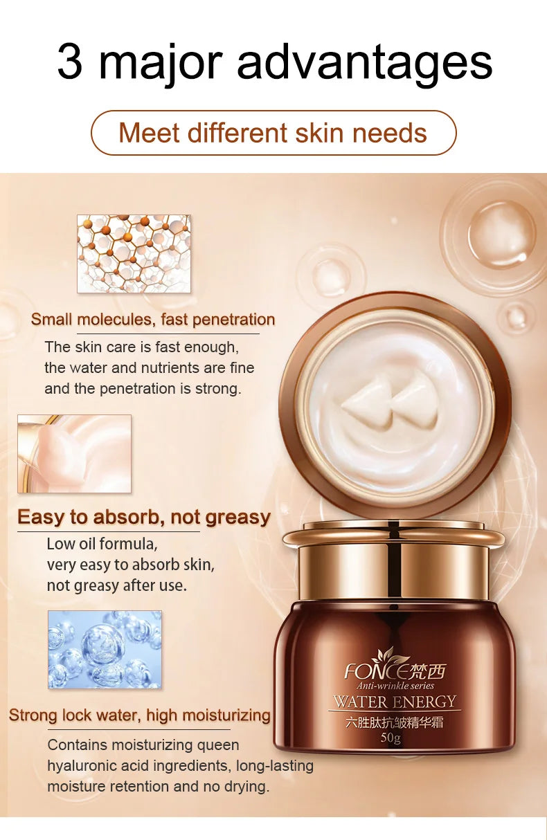Fonce Korea Anti-Aging Wrinkle Remover Face Cream - Hydrating & Firming Peptide Serum 50g