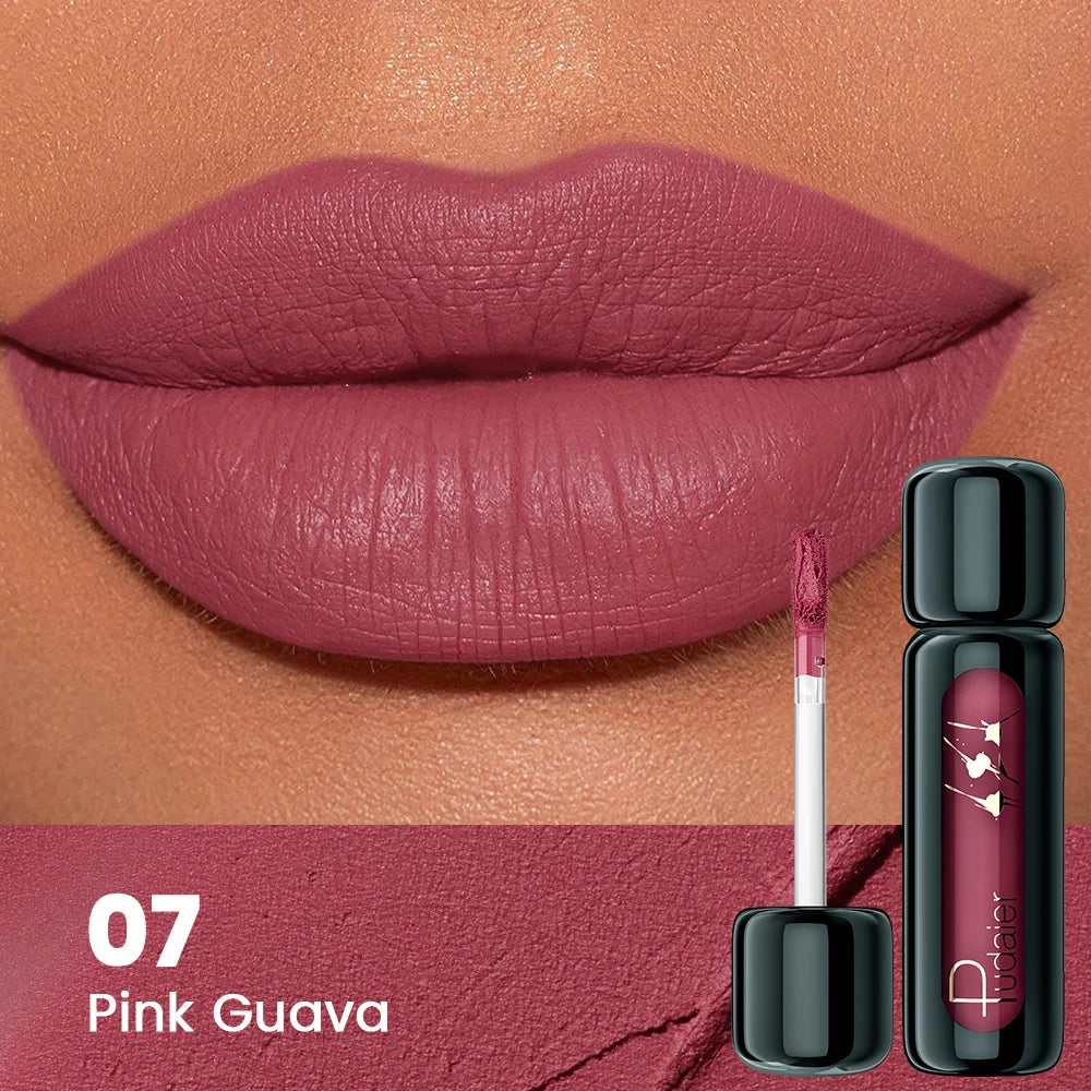 Matte Velvet Lip Gloss | Highly Saturated Liquid Lip Mud | Non-Stick & Long Lasting