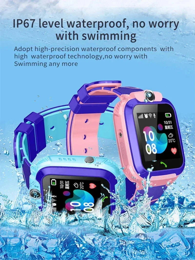 Lenovo 2026 Kids 5G Smartwatch - GPS, SOS, Call, Camera, Waterproof