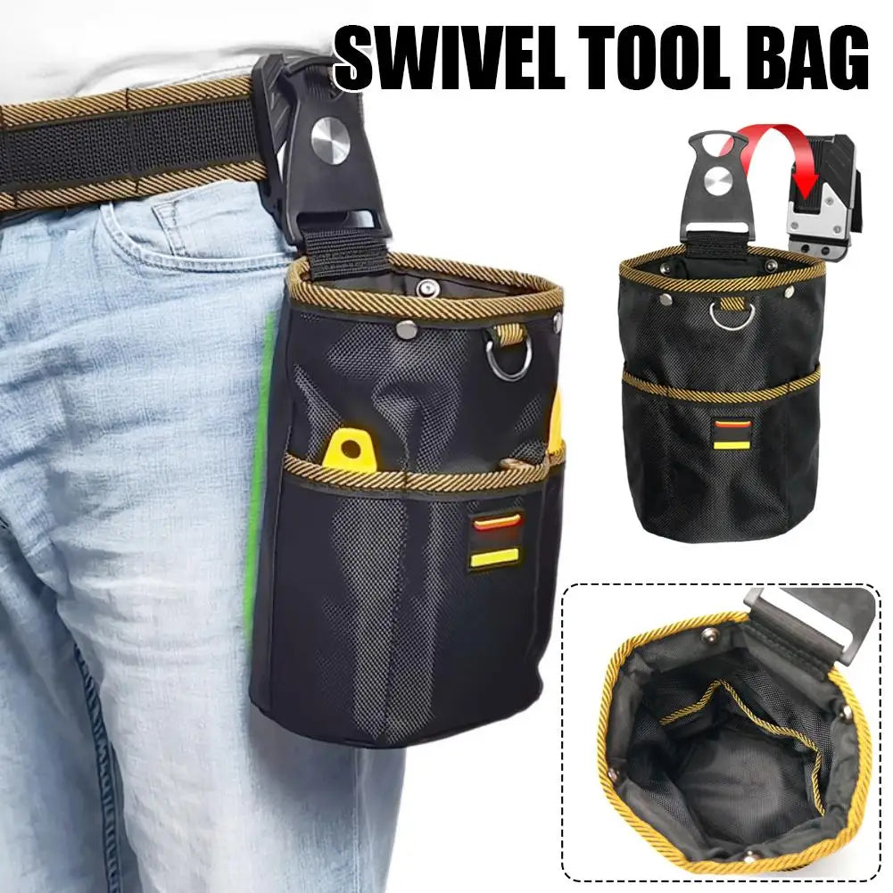 Vabena Oxford Cloth Rotatable Tool Waist Bag | Electrician Woodworking Organizer