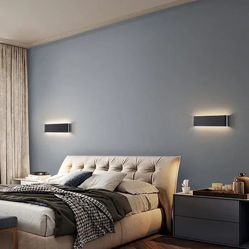 Modern LED Wall Lamp Sconce - Indoor Lighting Fixture for Bedside, Living Room, Stairs, Bathroom & Home Decor
