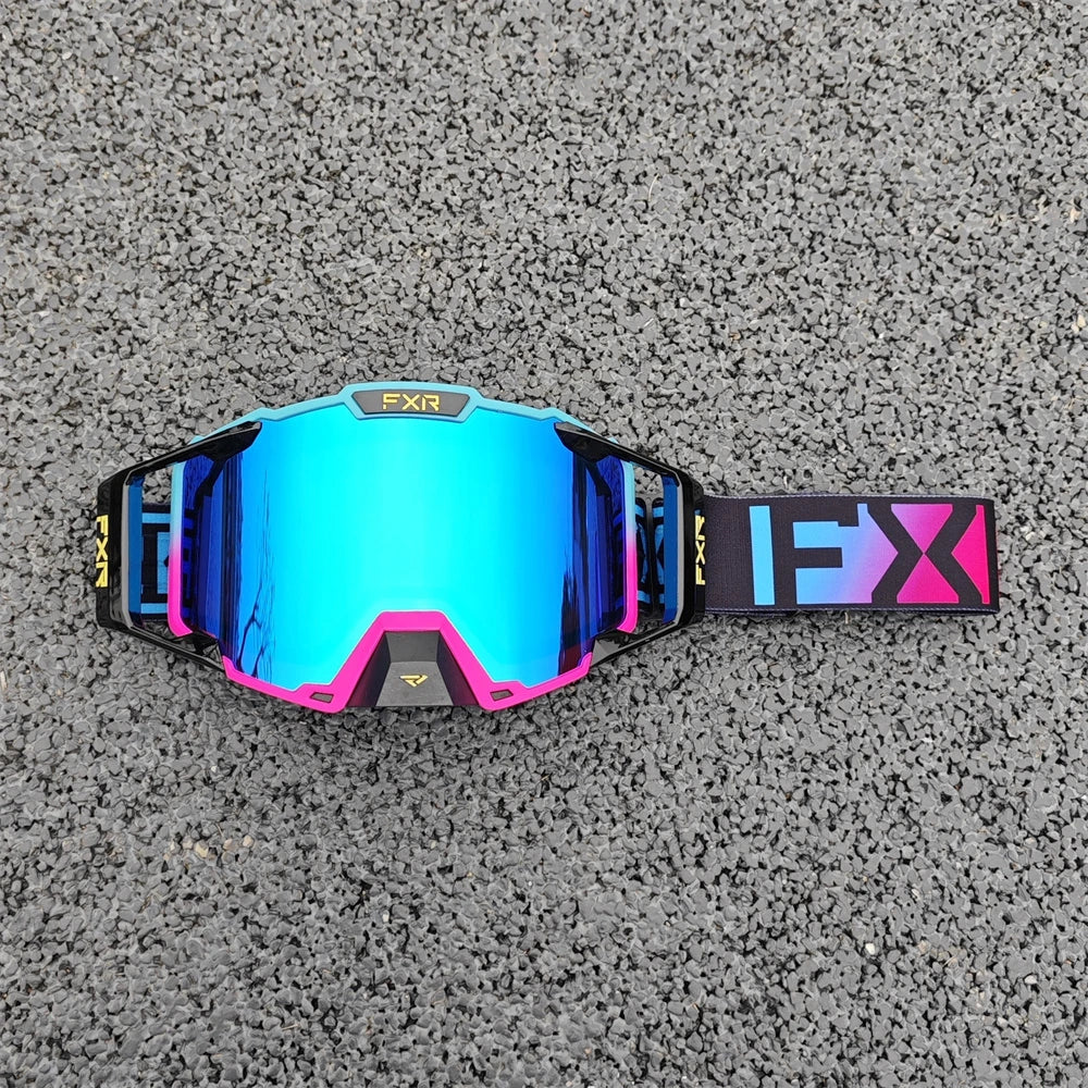 FXR Motocross Goggles HD Lens Anti-fog MX MTB Dirt Bike Eyeglasses