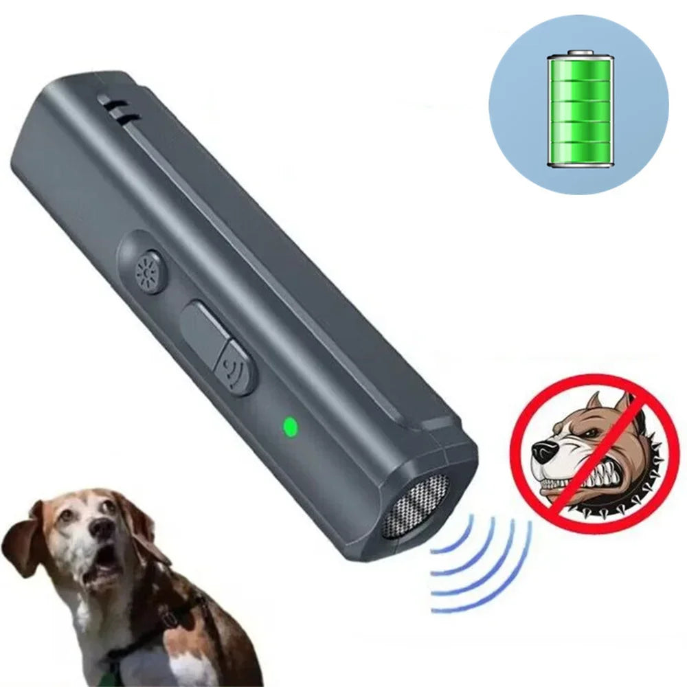 Powerful Ultrasonic Dog Barking Deterrent Device - Portable Anti-Bark Repellent